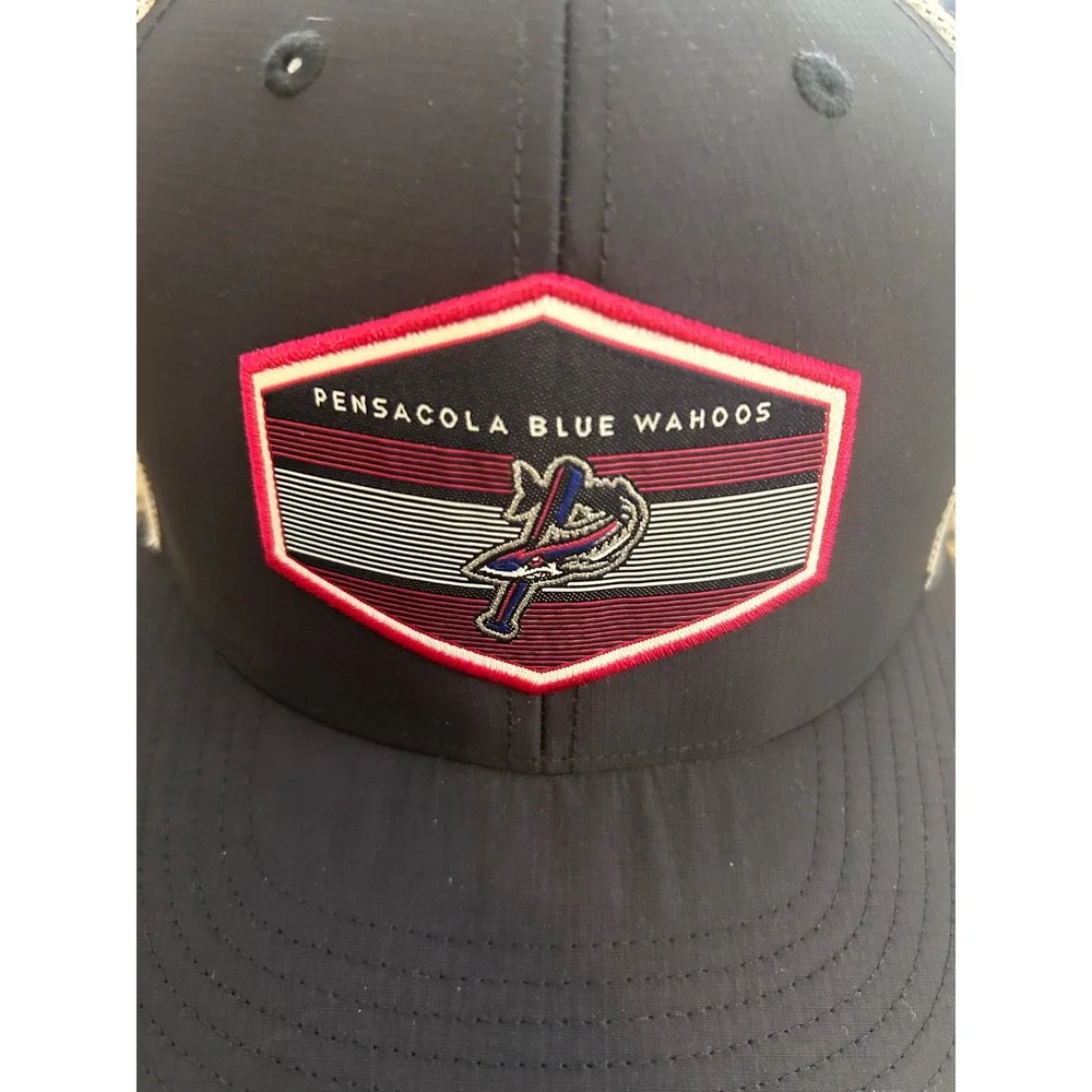 Pensacola Blue‎ Wahoos Minor League Baseball Hat Cap 47 Brand Mesh Back